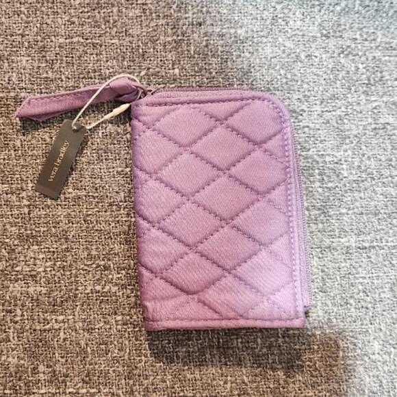 Vera Bradley Zip Card Pouch Purple/lavender NWT - Picture 2 of 3